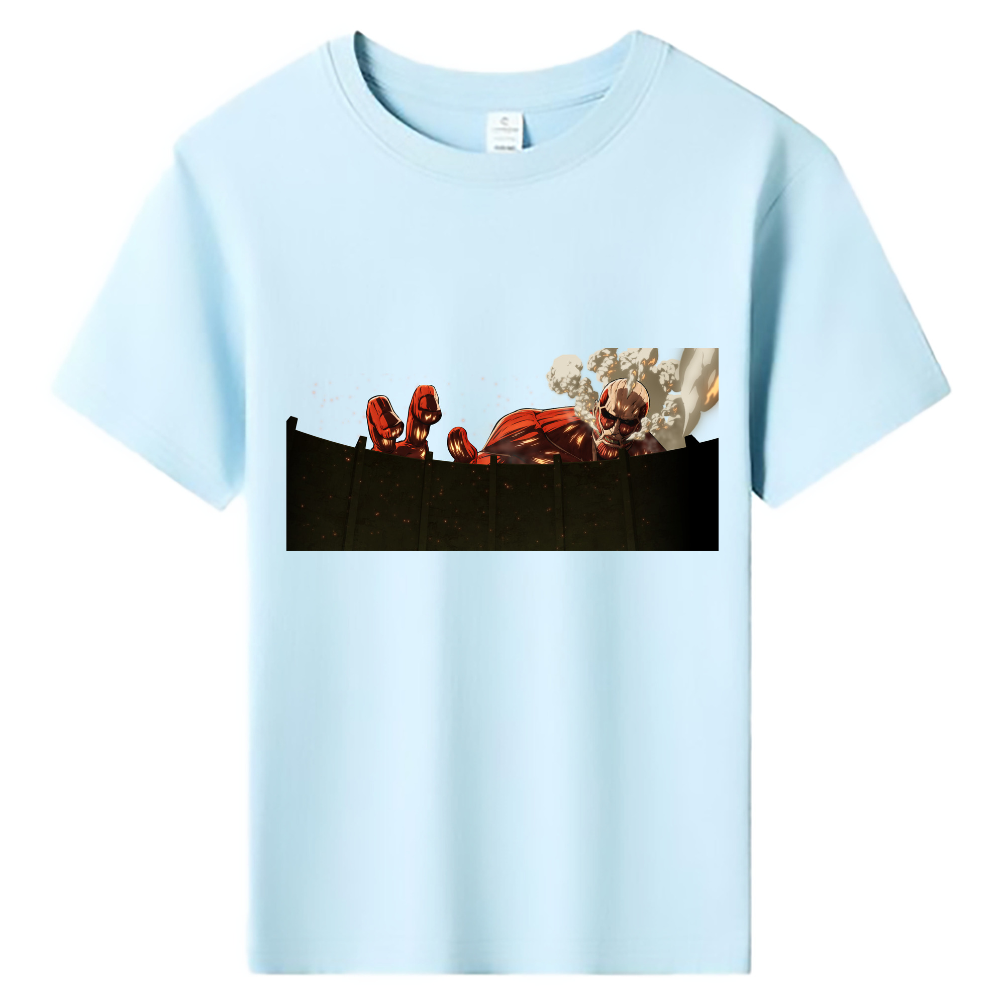 （画像用） 進撃の巨人 Attack on Titan 綿100％キッズTシャツ（フロントプリント）